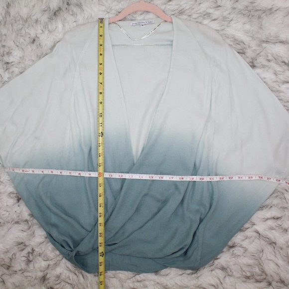 Young Fabulous & Broke Ombre Surplice Drapey Top - Picture 3 of 8